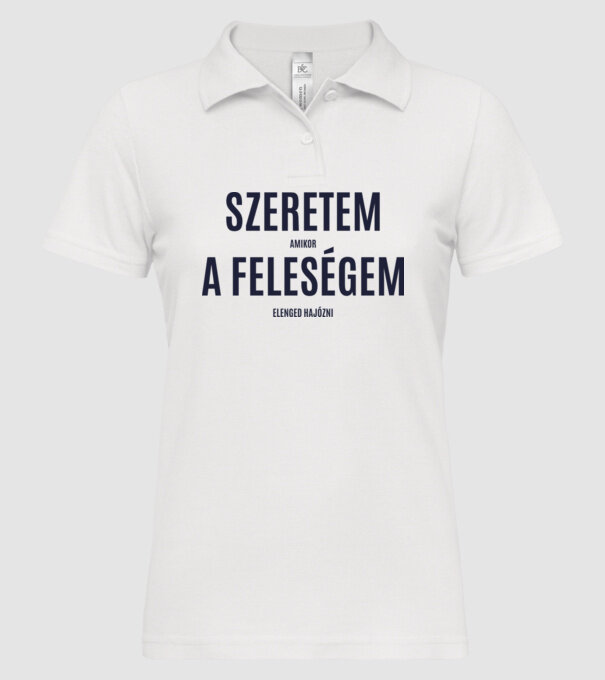  minta fehér pólón